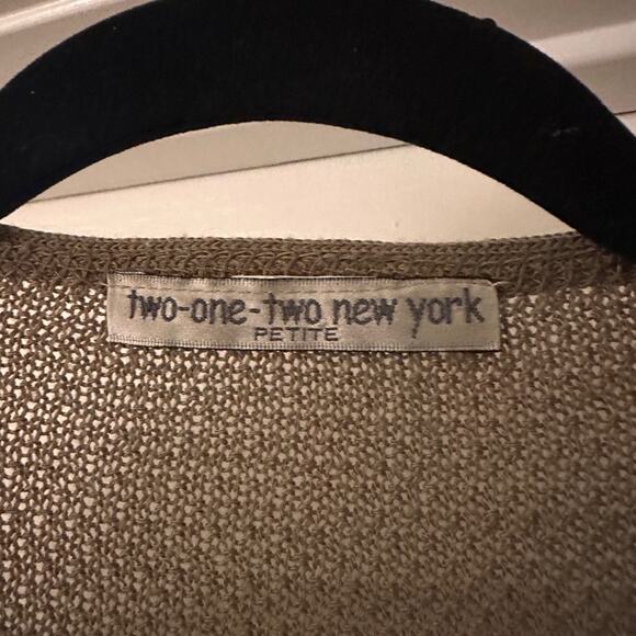 One two New York brown knit open cardigan - Picture 5 of 5